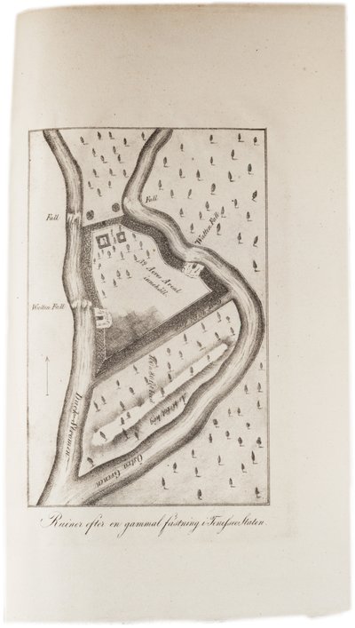 Ruins of an old fort in Tennessee, from an Atlas of the United States, 1824 by Axel Leonhard Klinckowström